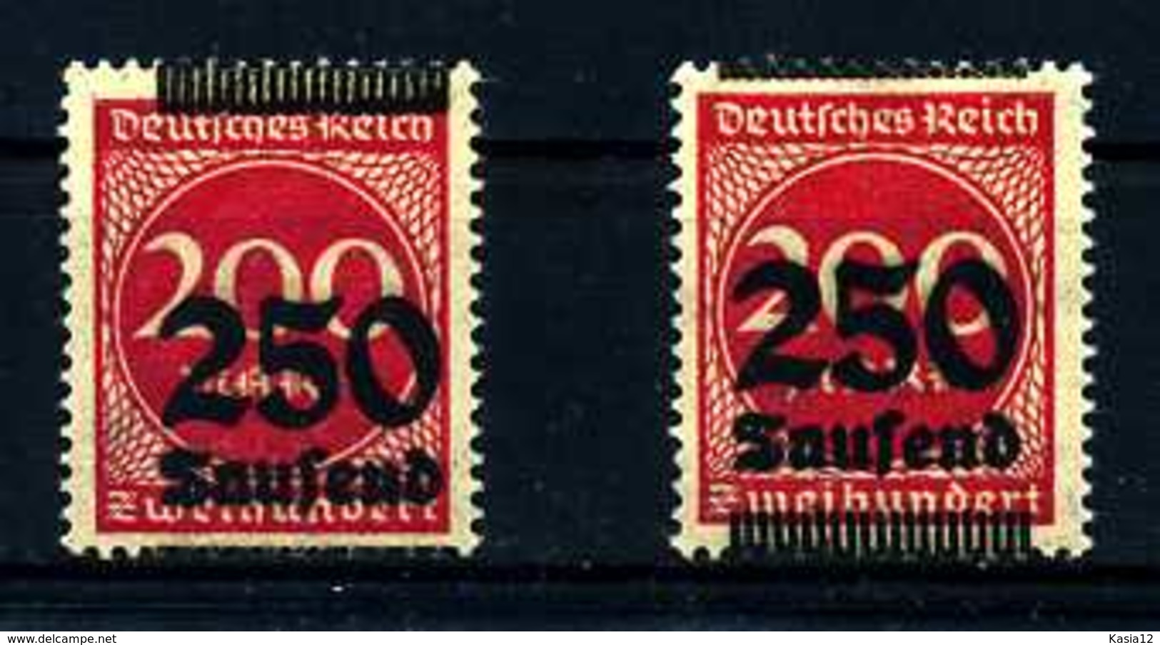 Z13985)DR 292**, 2 Aufdruckabarten - Neufs