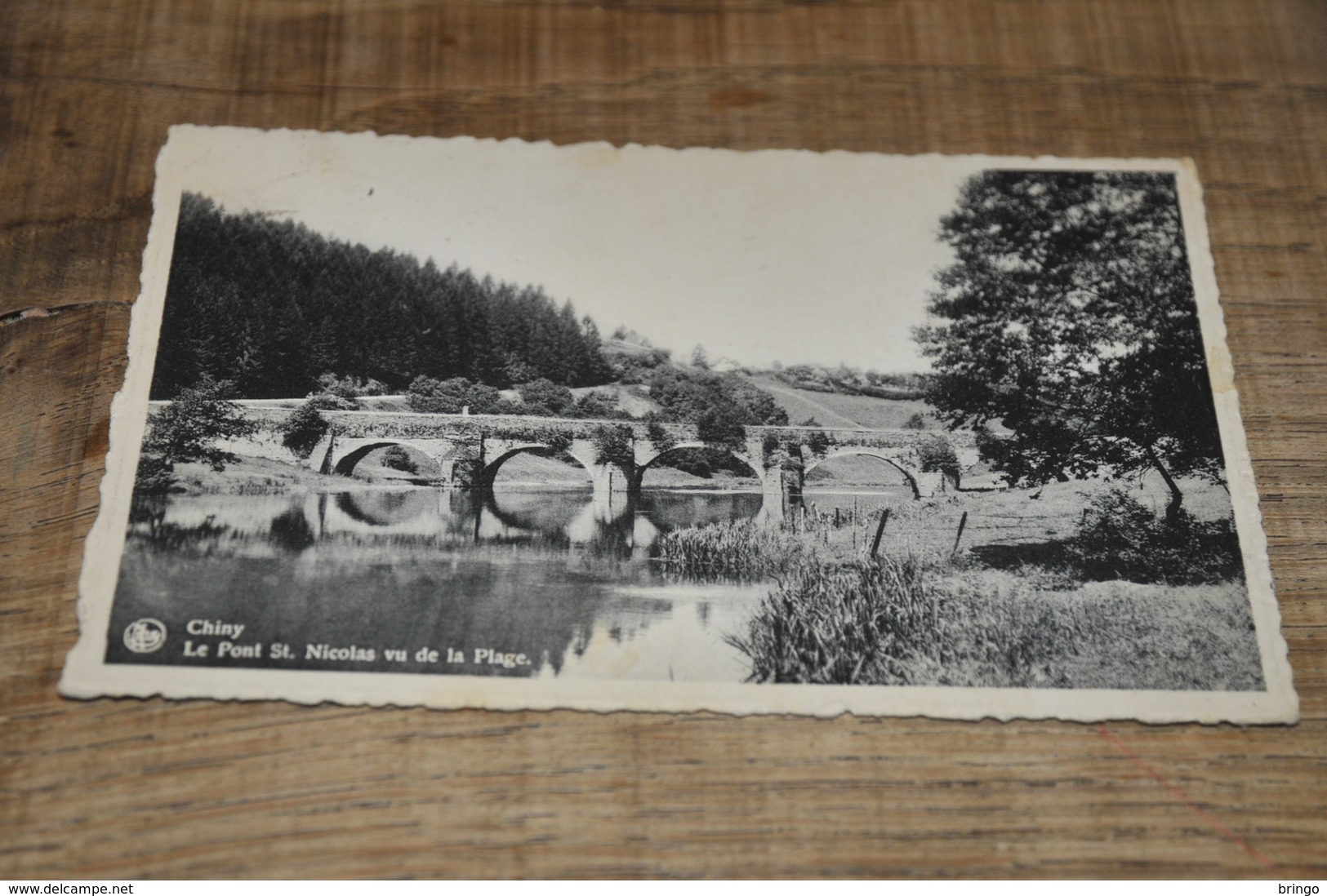 7016- CHINY, LE PONT ST. NICOLAS VU DE LA PLAGE- 1946 - Chiny