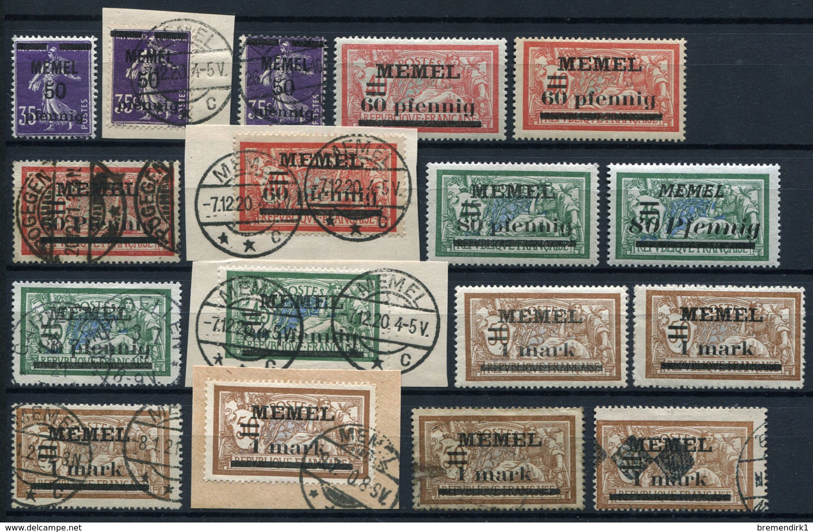 G25) MEMEL - Lot Gestempelt, Postfrisch, Gefalzt - Memel (Klaïpeda) 1923