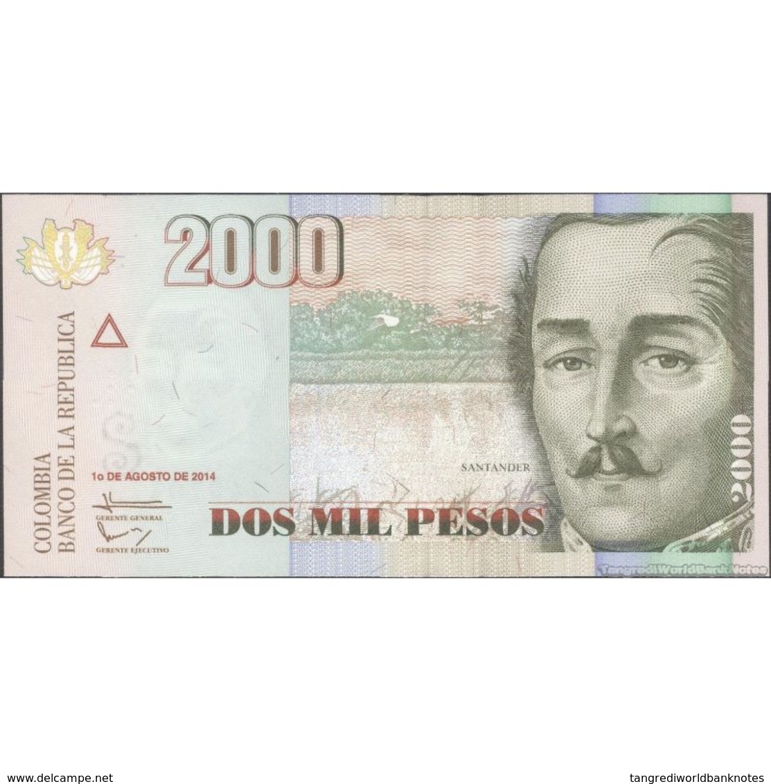 TWN - COLOMBIA 457v - 2000 2.000 Pesos 1.8.2014 UNC - Colombia