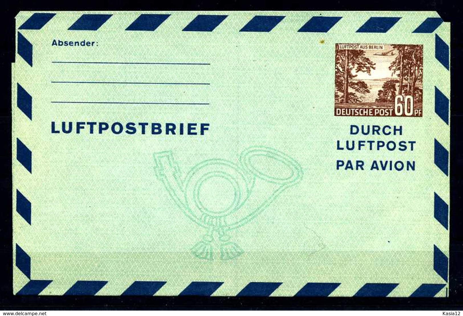 Z23027)Berlin Luftpostfaltbrief LF 3 Ungebraucht - Postkarten - Ungebraucht