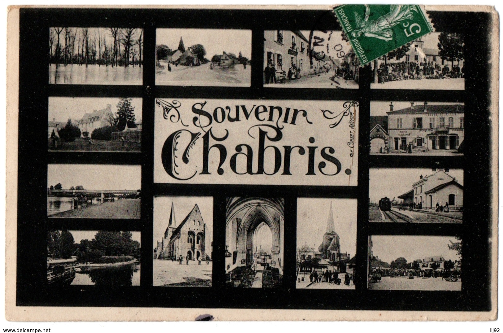 CPA 36 - CHABRIS (Indre) - Souvenir De Chabris, Multivues - Autres & Non Classés