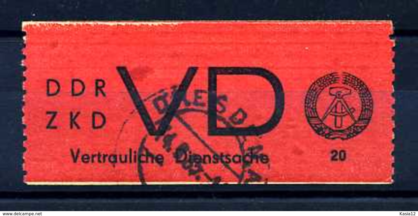 Z29208)DDR ZKD VD 1 Gest. - Sonstige & Ohne Zuordnung