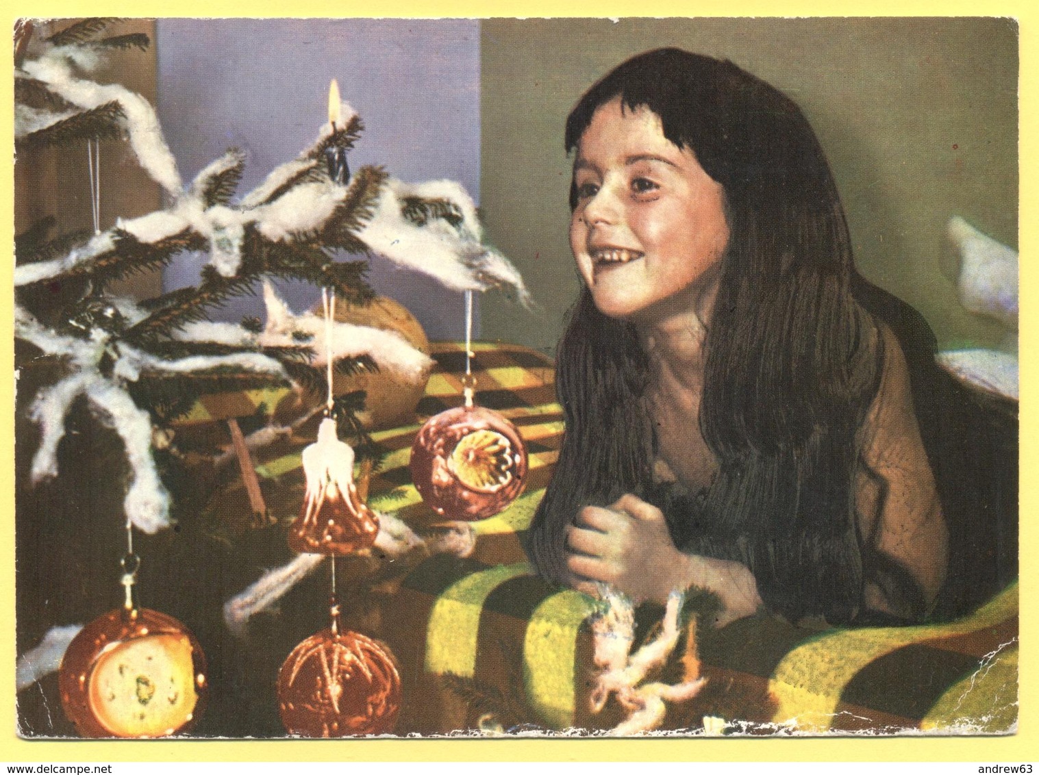 Tematica - Bambini - 1965 - Bambina Vicino All'albero Di Natale - 10 Slsak Jugoslavia - Viaggiata Da ????? Per ????? - Children's Drawings