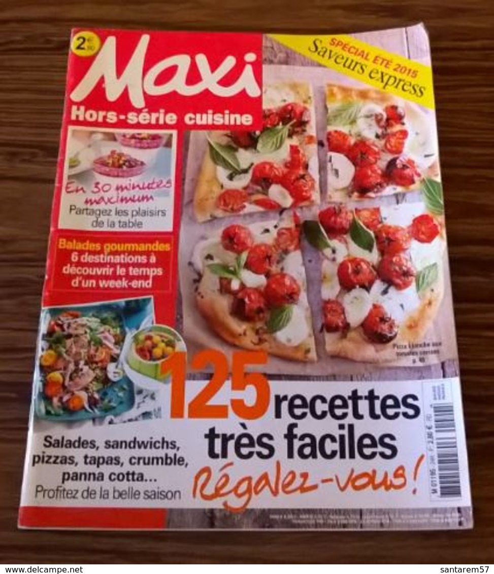 Magazine Revue Maxi Hors Série Cuisine Spécial été 2015 Saveurs Express - Küche & Wein