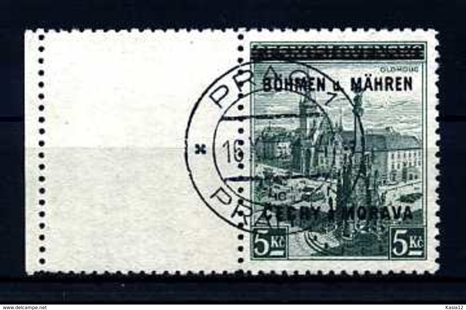 Z34430)B&M 18 Leerfeld Gest., Gepr. Gilbert, Stempel Meines Erachtens Fraglich - Used Stamps