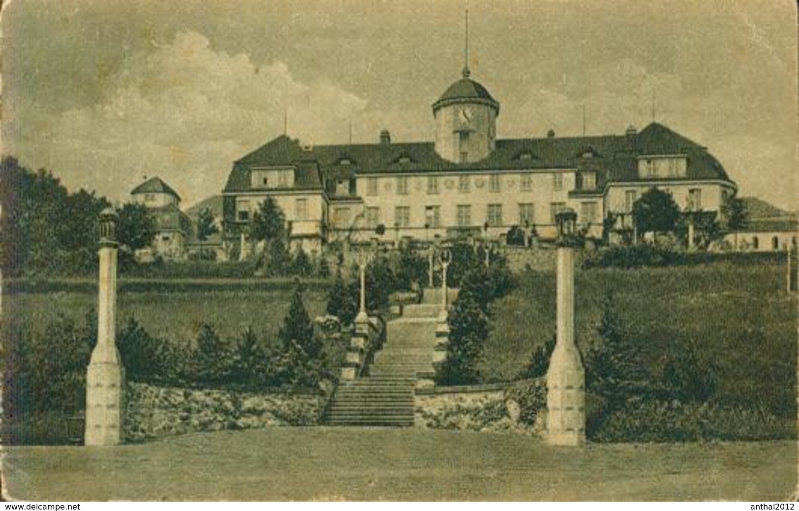 Rarität Seltene AK Heilstätte Gottleuba LVA Sachsen Kurhaus 20.7.1924 - Bad Gottleuba-Berggiesshuebel
