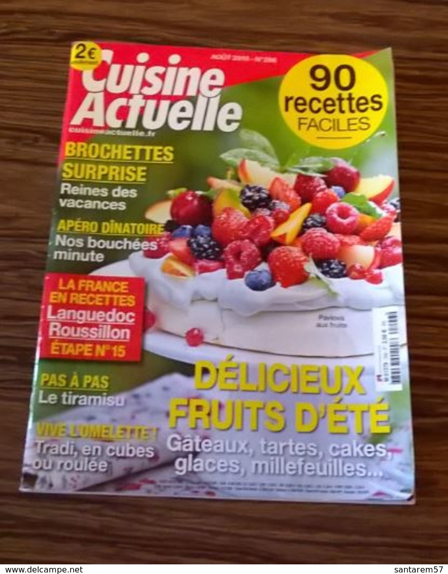 Magazine Cuisine Actuelle 296 Août 2015 - Cuisine & Vins