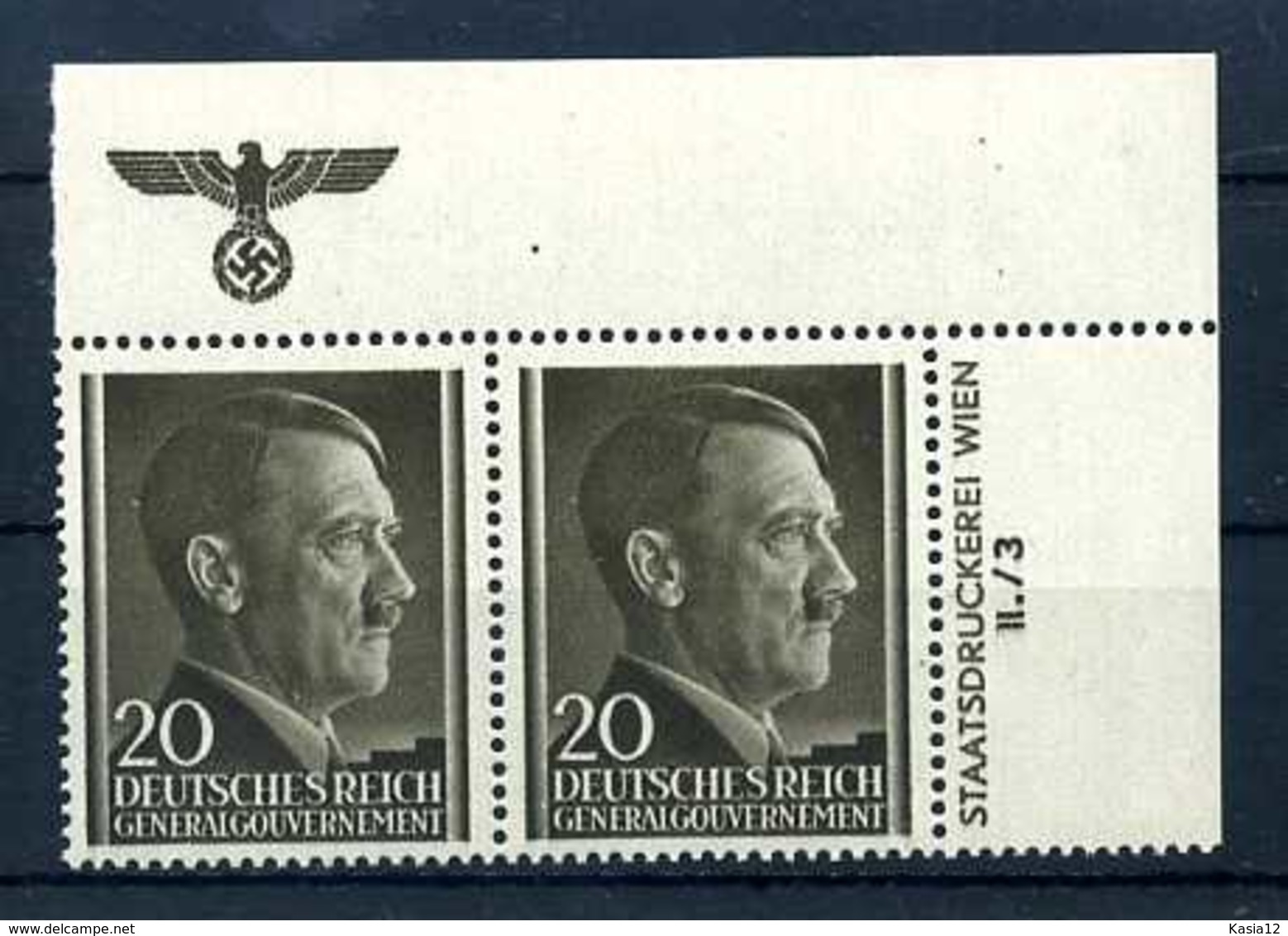 Z35354)GG 77 ER-Paar Mit Platten-Nr.** - Occupation 1938-45