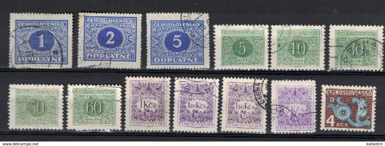 Czechoslovakia 1920 - 1990, Lot Of ± 135 Used Stamps (o), 3 Scans - Verzamelingen & Reeksen