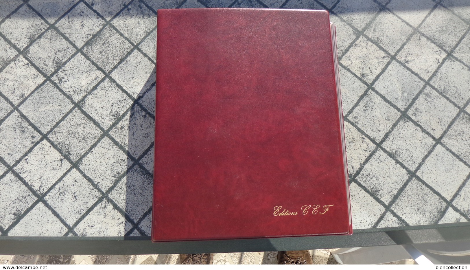 Album CEF Couleur Bordeaux Pour Enveloppes 1er Jour Avec 50 Pages Pour 6 Enveloppes - Reliures Et Feuilles