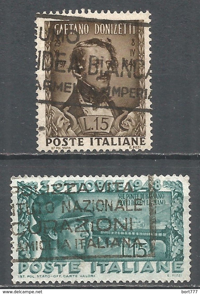 Italy  1948 Year, Used Stamps , Michel # 761-62 - 1946-60: Used