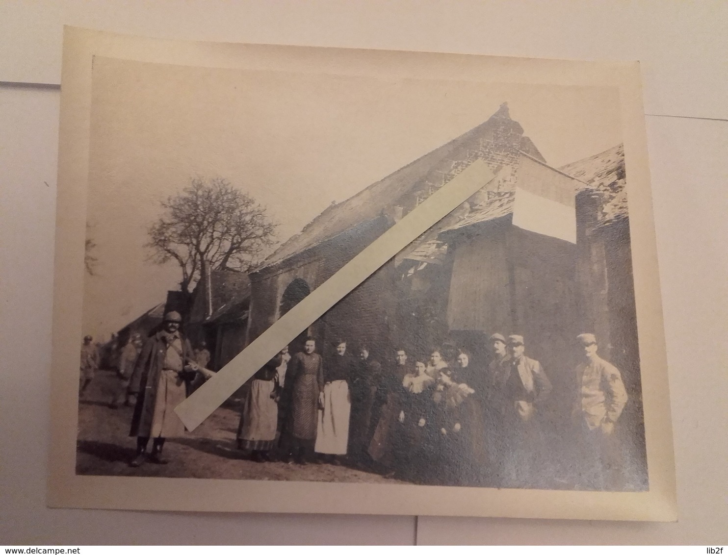 1917 Lagny Oise Soldats Français Civils Repli Hindenburg 35e CA 170 Eme RI Tranchée Poilus Ww1 1WK 1914 1918 14-18 - War, Military