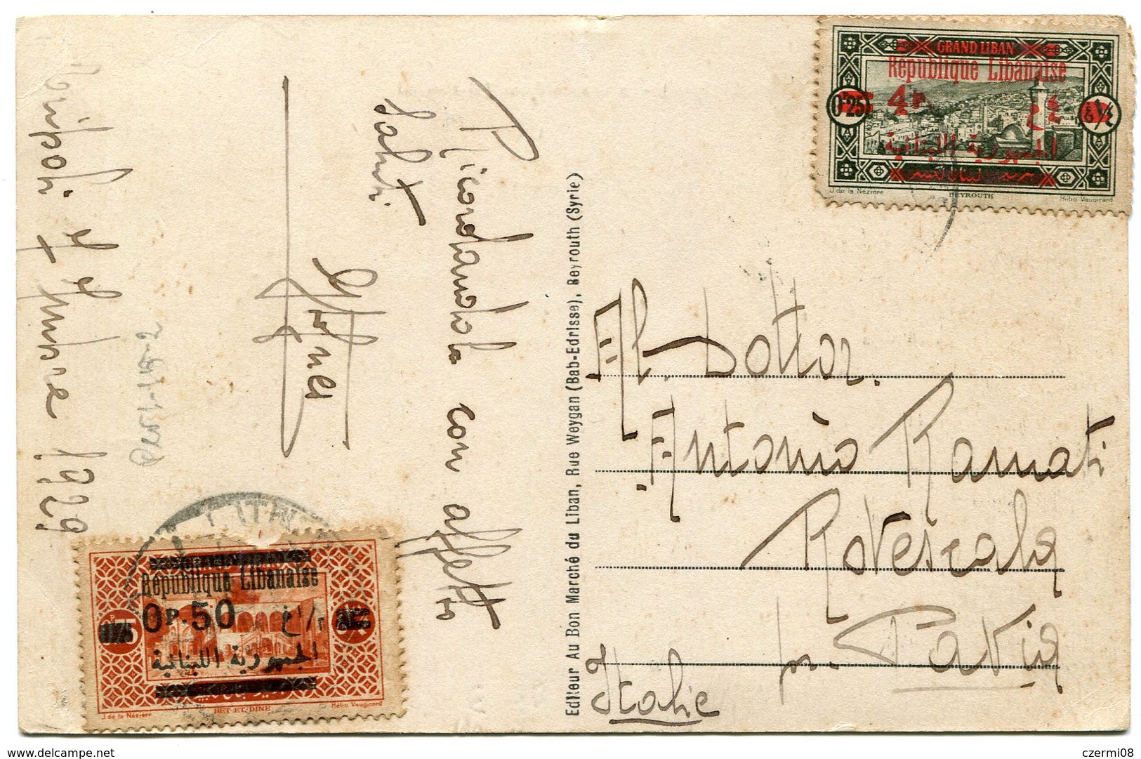 Lebanon - Tripoli - Used 1929 - Liban