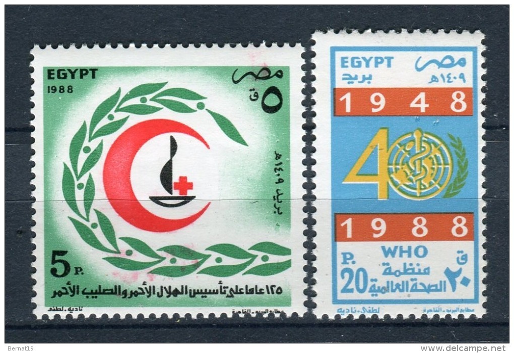 Egipto 1988. Yvert 1363-64 ** MNH. - Poste Aérienne