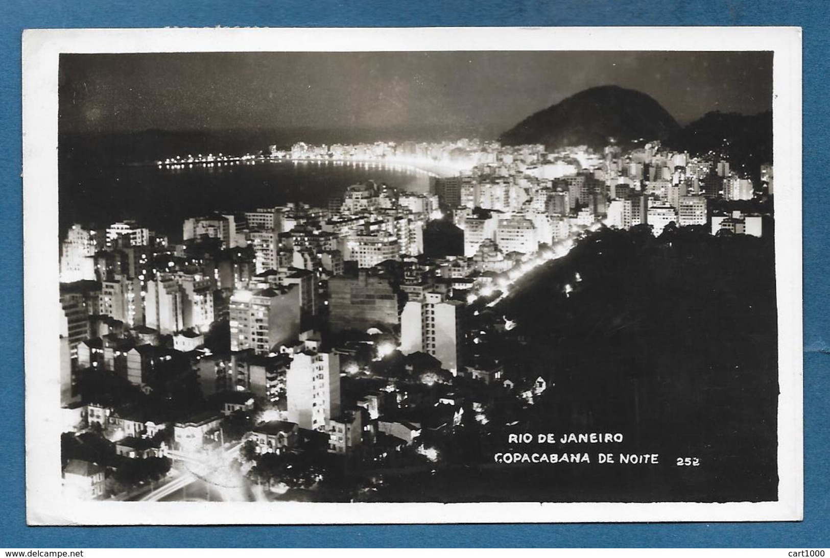 BRASIL RIO DE JANEIRO COPACABANA DE NOITE 1953 - Rio De Janeiro