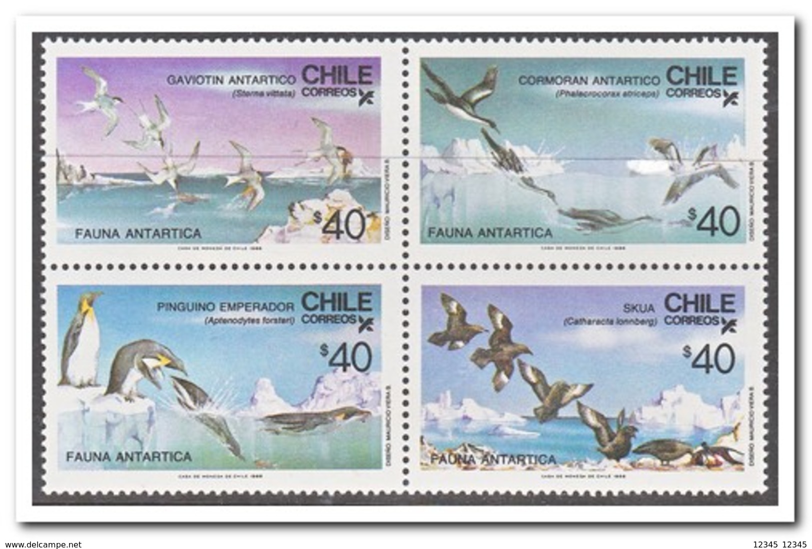 Chili 1986, Postfris MNH, Birds, Penguins - Chili