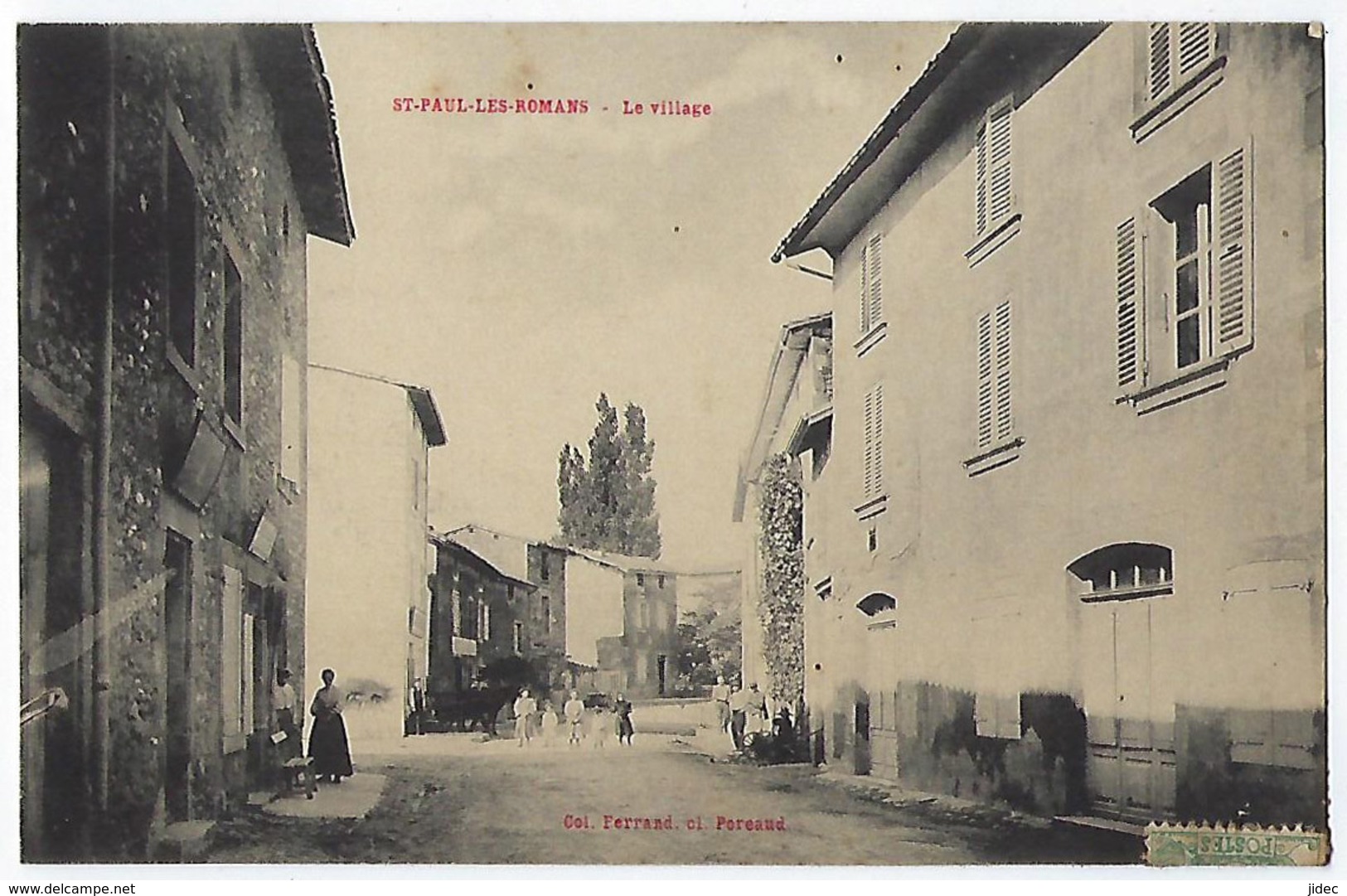 CPA Drôme 26 St Paul Les Romans Sur Isère Le Village Près Chatillon Saint Jean Génissieux Eymeux Lattier Peyrins Mours - Autres & Non Classés