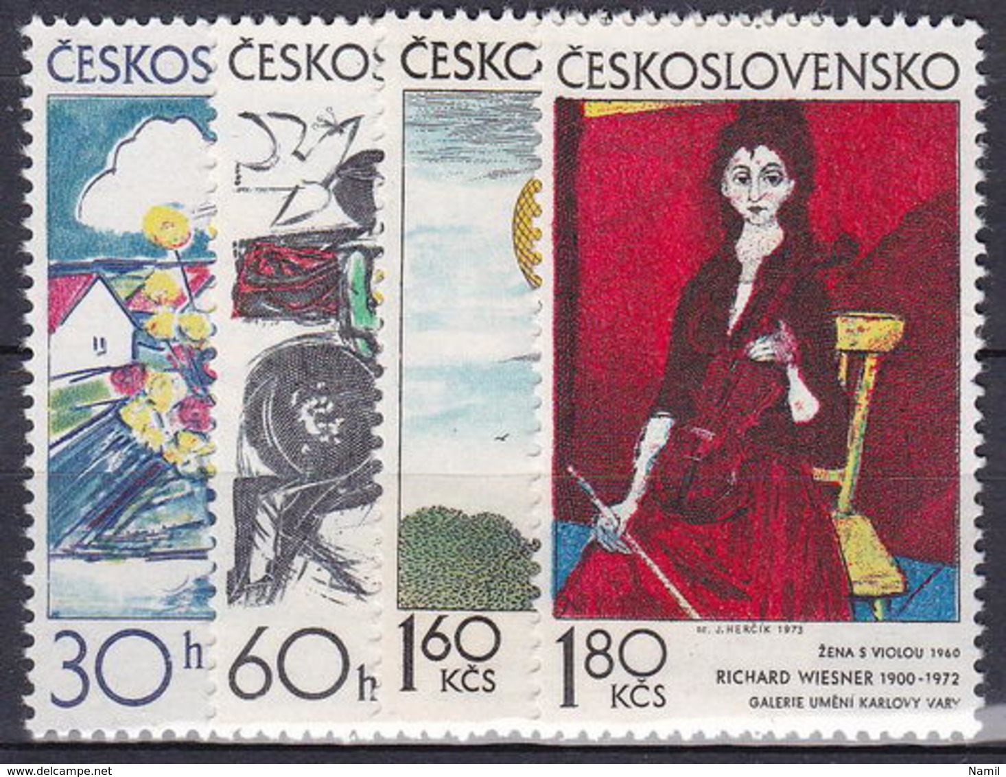 ** Tchécoslovaquie 1973 Mi 2117-20 (Yv 1962-5), (MNH) - Nuevos