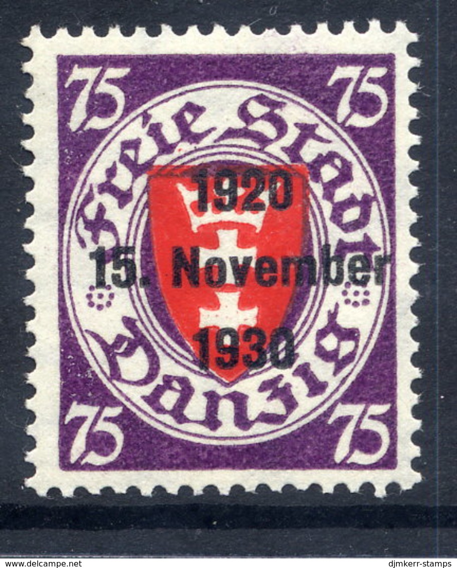 DANZIG 1930 10th Anniversary Of Free City Overprint On 75 Pfg. MNH / **. Michel 229 - Nuevos