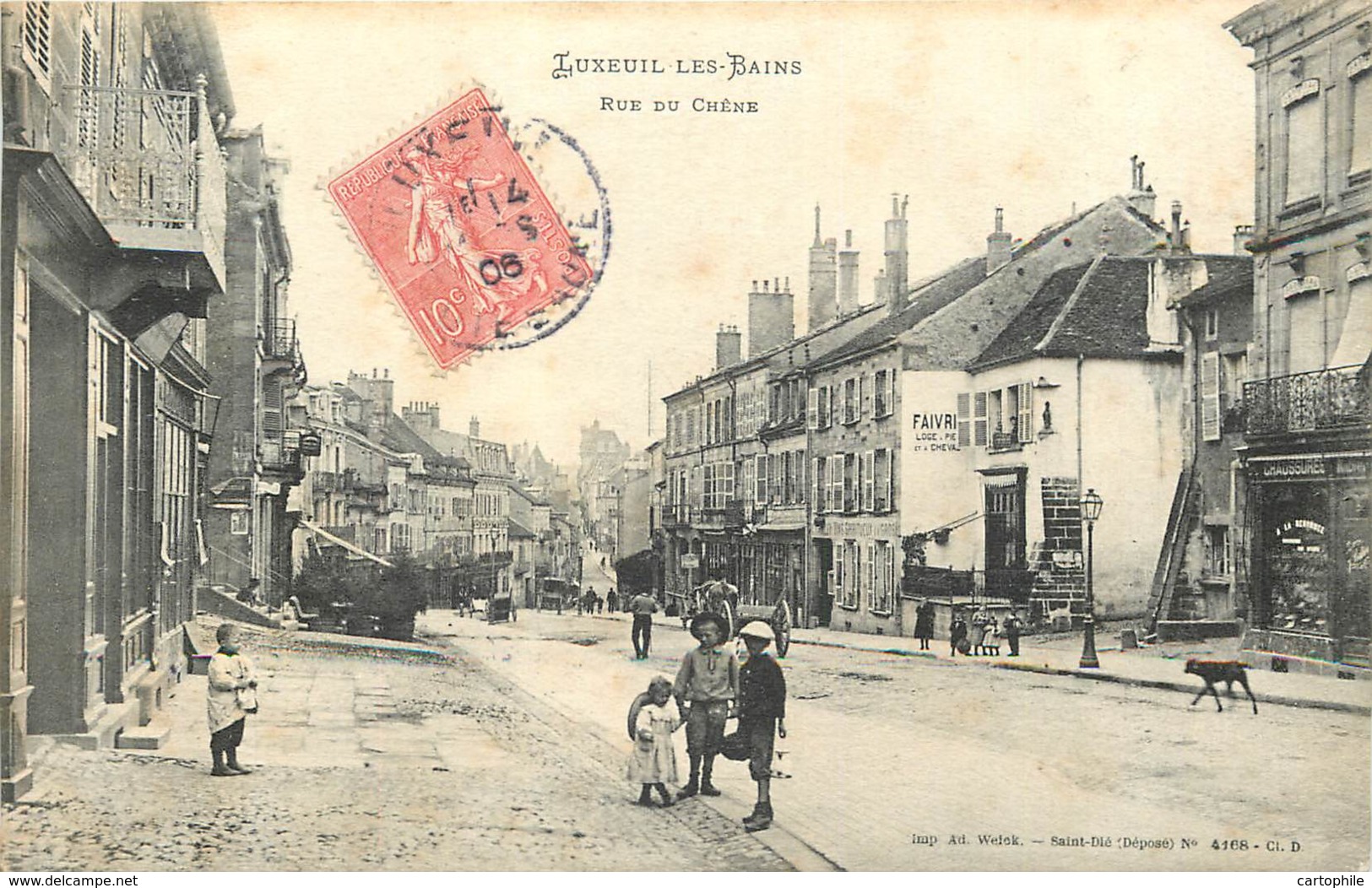 70 - LUXEUIL - Rue Du Chene En 1905 - Edit Weick 4168 - Luxeuil Les Bains