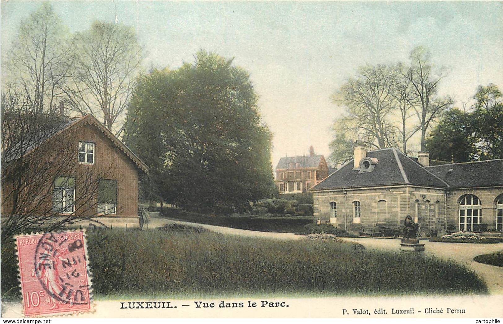 70 - LUXEUIL - Lot De 2 Cpa En Couleur - Etablissement Et Parc En 1905 - Luxeuil Les Bains