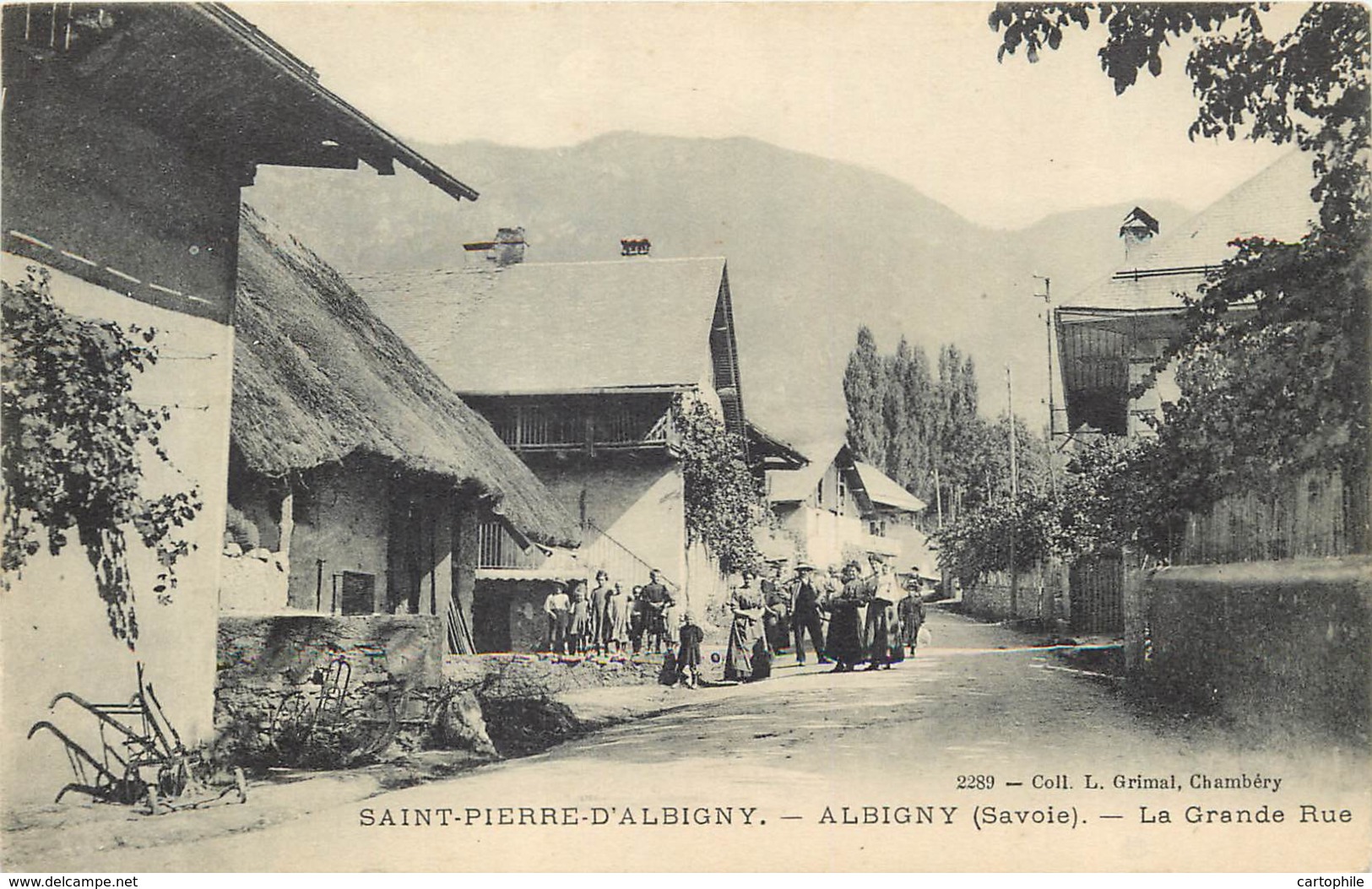 73 - SAINT PIERRE D'ALBIGNY - ALBIGNY - La Grande Rue Animée - Saint Pierre D'Albigny