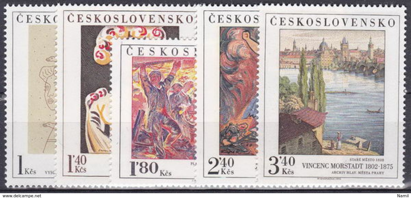 ** Tchécoslovaquie 1975 Mi 2294-8 (Yv 2138-42), (MNH) - Ungebraucht