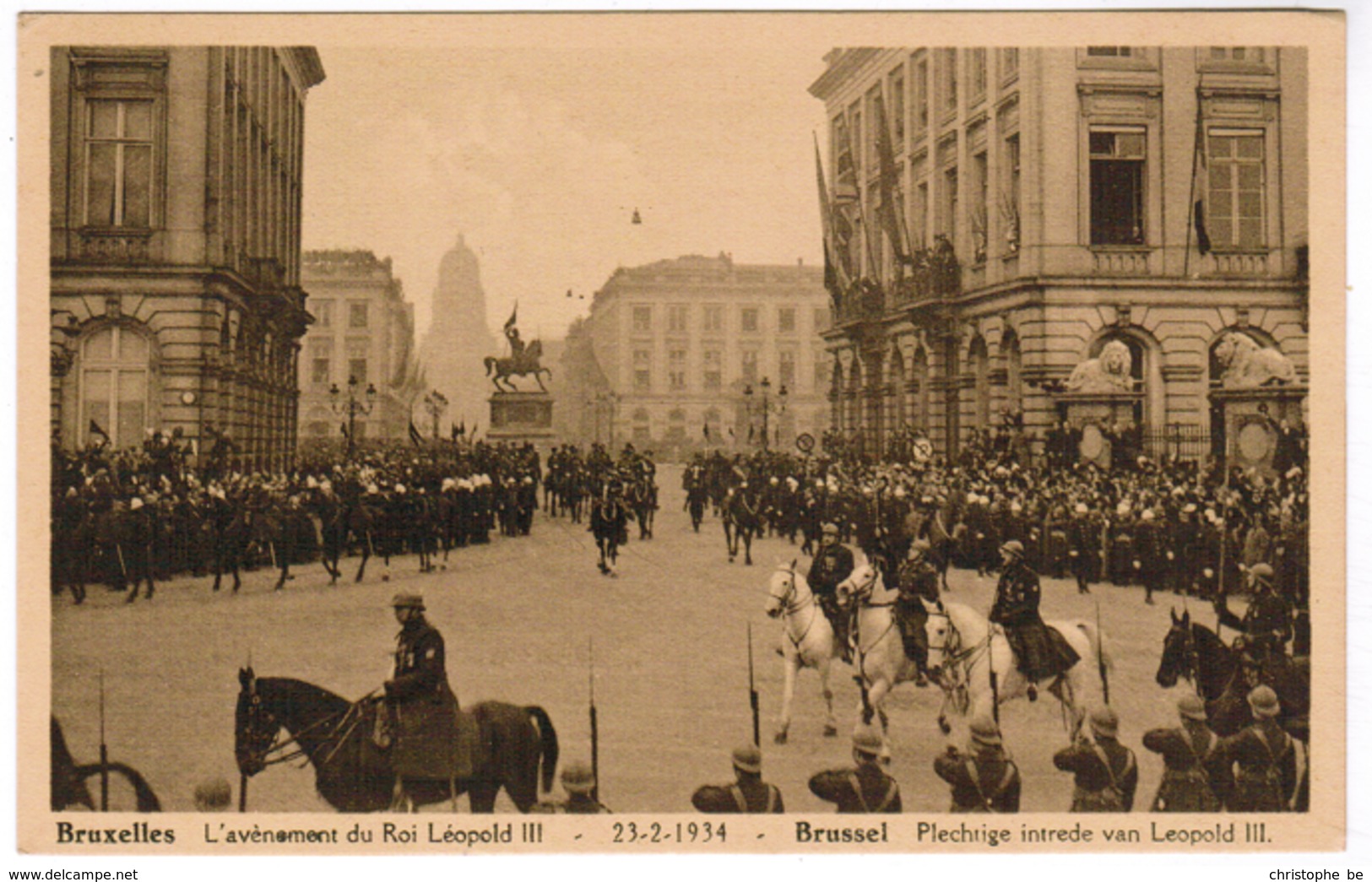 Brussel, Bruxelles, L'Avènement Du Roi Leopold III, Plechtige Intrede Van Leopold III (pk52767) - Feesten En Evenementen