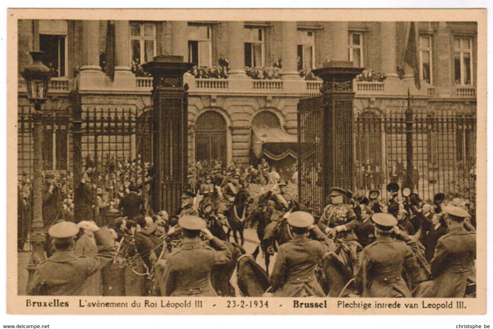 Brussel, Bruxelles, L'Avènement Du Roi Leopold III, Plechtige Intrede Van Leopold III (pk52768) - Fêtes, événements