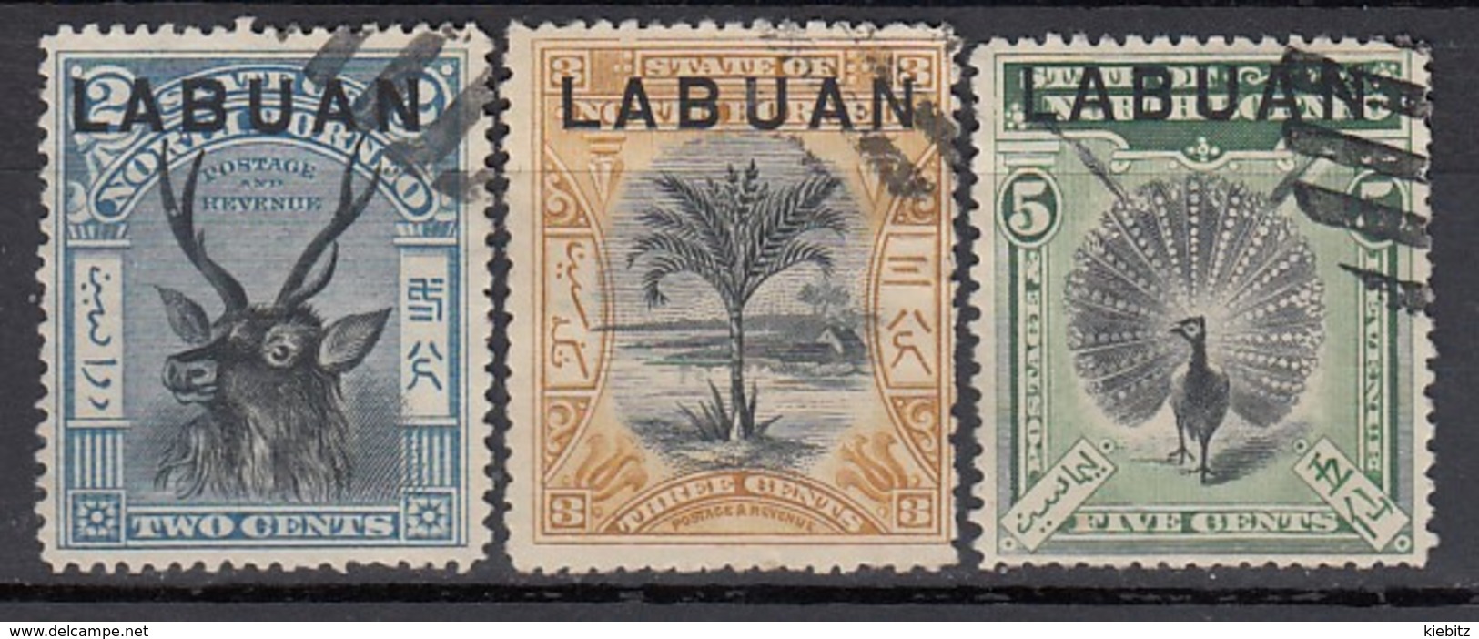 LABUAN 1897 - MiNr: 70-78  3x  Used - Nordborneo (...-1963)