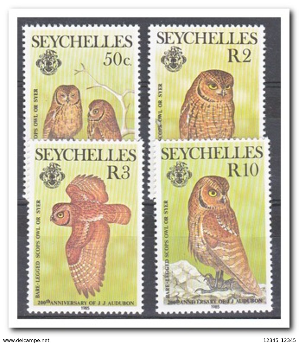 Seychellen 1985, Postfris MNH, Birds, Owls - Seychellen (1976-...)