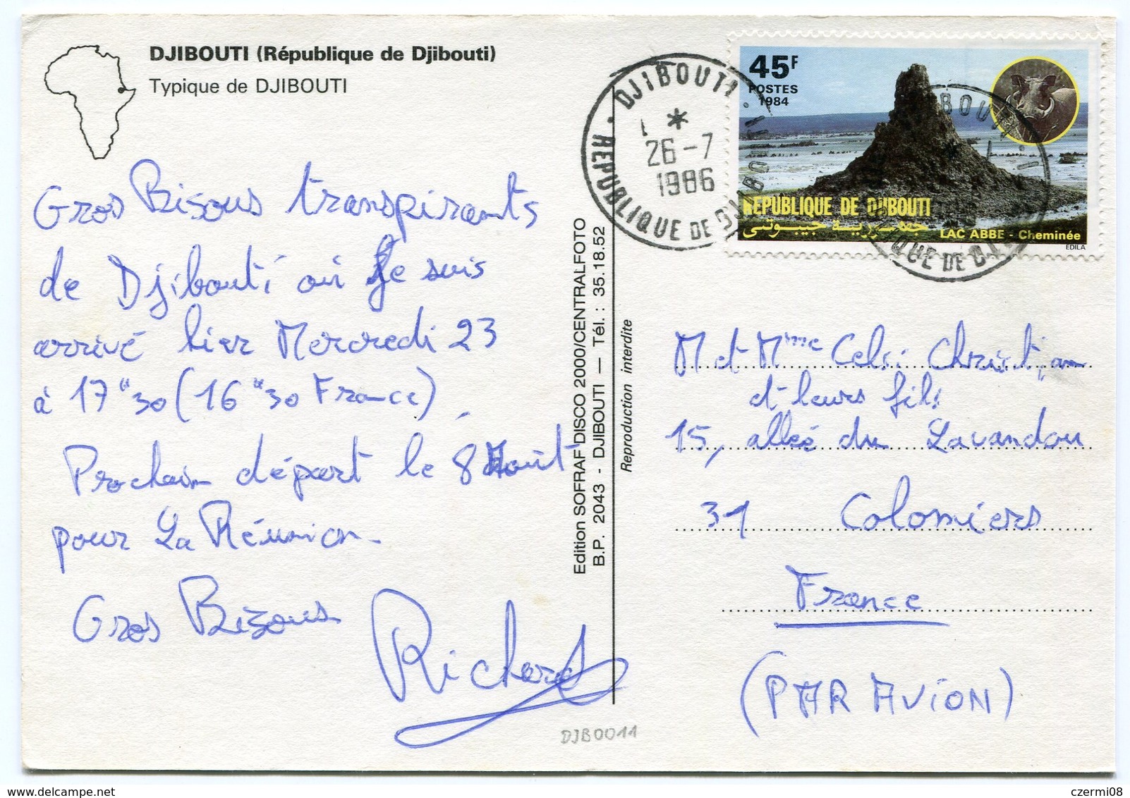 Djibouti - Postcard - Carte Postale - Gibuti (1977-...)