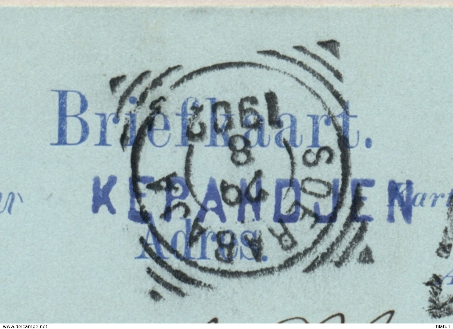 Nederlands Indië - 1902 - 5 Cent Briefkaart Van L KEPANDJEN Naar Batavia - Nederlands-Indië