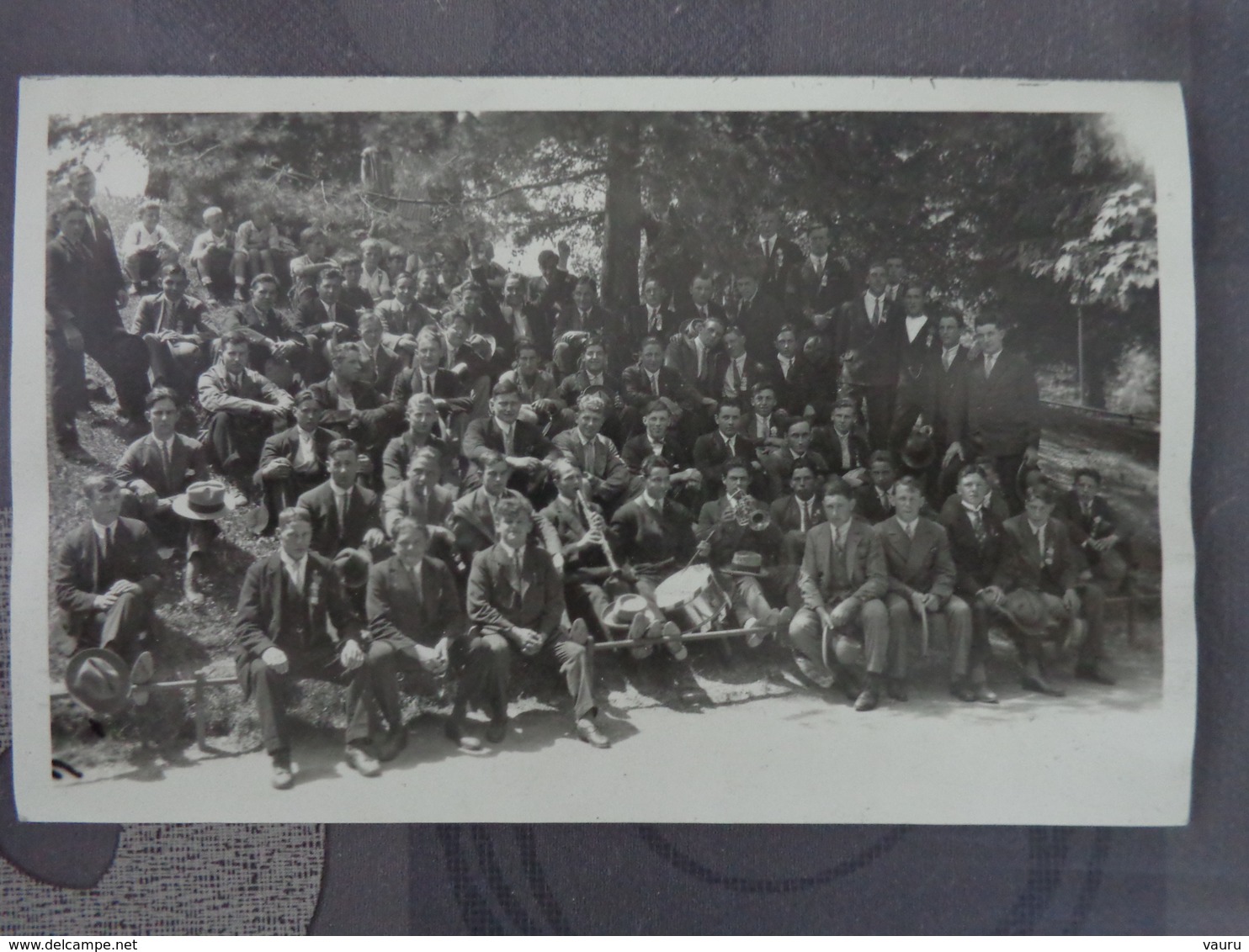 ZURICH HONGG CARTE PHOTO  1928 GROUPE DE CANDIDATS MILITAIRES - Höngg