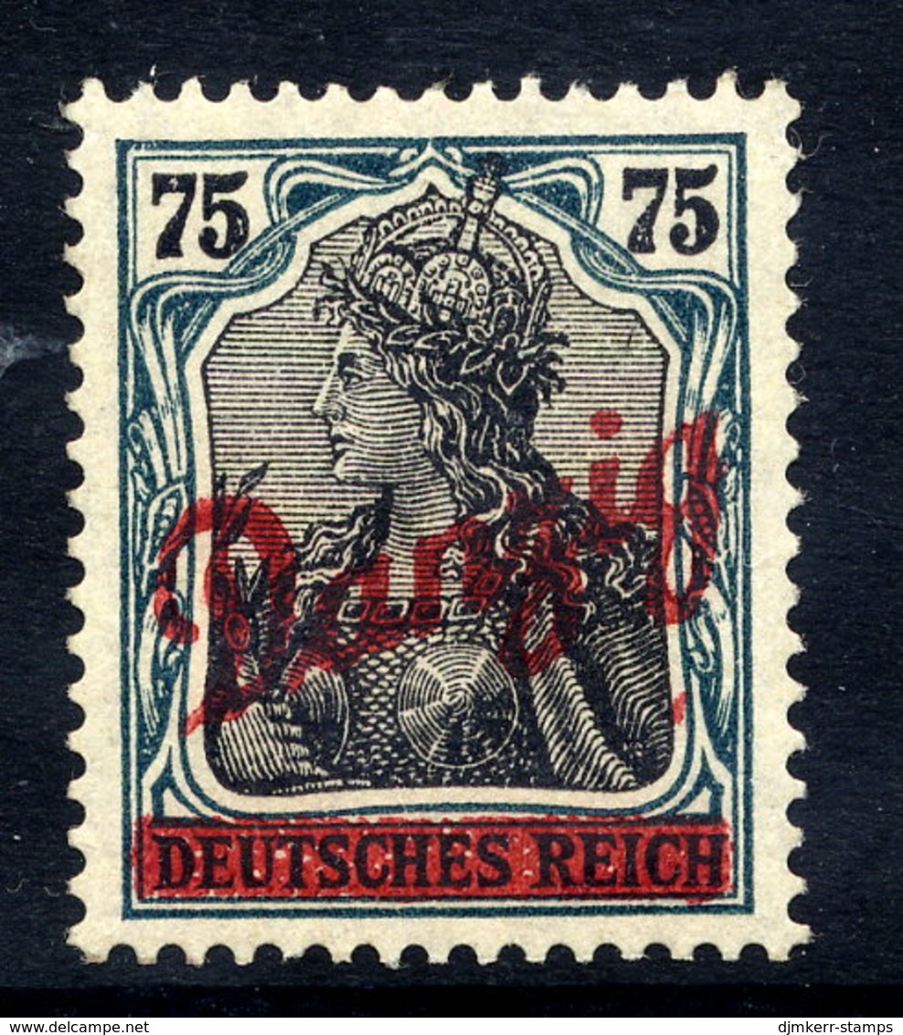 DANZIG 1920 Overprint On 75 Pf.. With Flaw, MNH / **. Michel 25 - Other & Unclassified