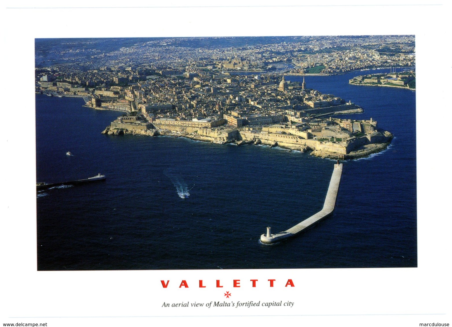 Malta. Valletta. An Aerial View Of Malta's Fortified Capital City. The Maltese Islands. Malte. Vue Aérienne La Valette. - Malte