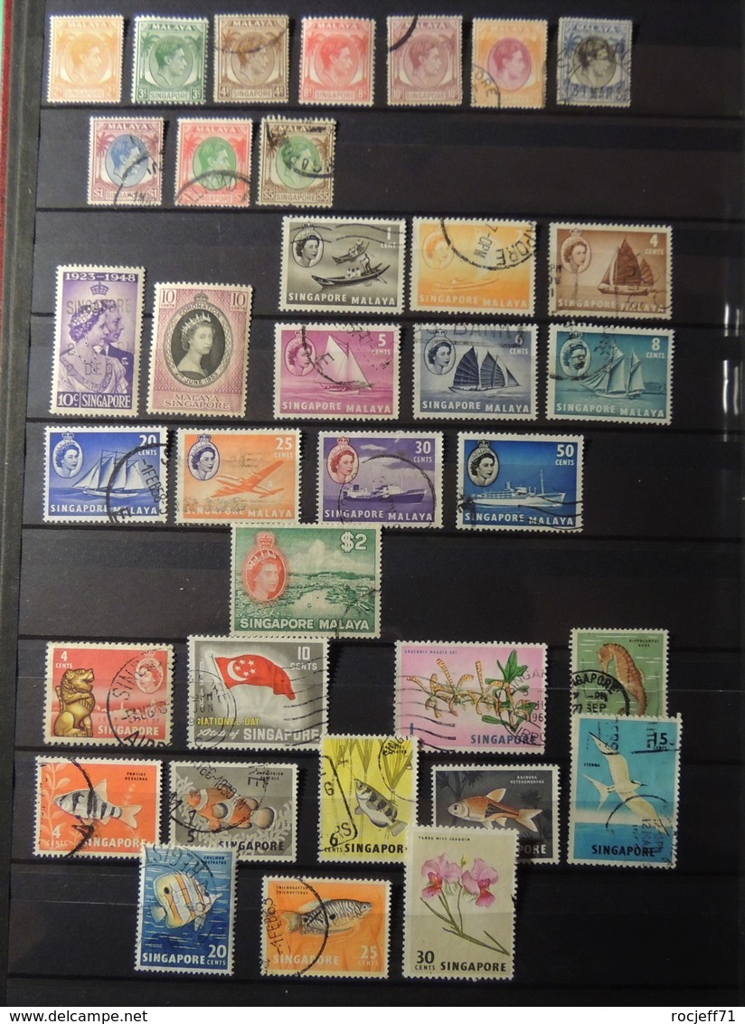 Singapour Singapore - Collection Avec Quelques Bonnes Valeurs   -  6 Scans - Singapour (...-1959)