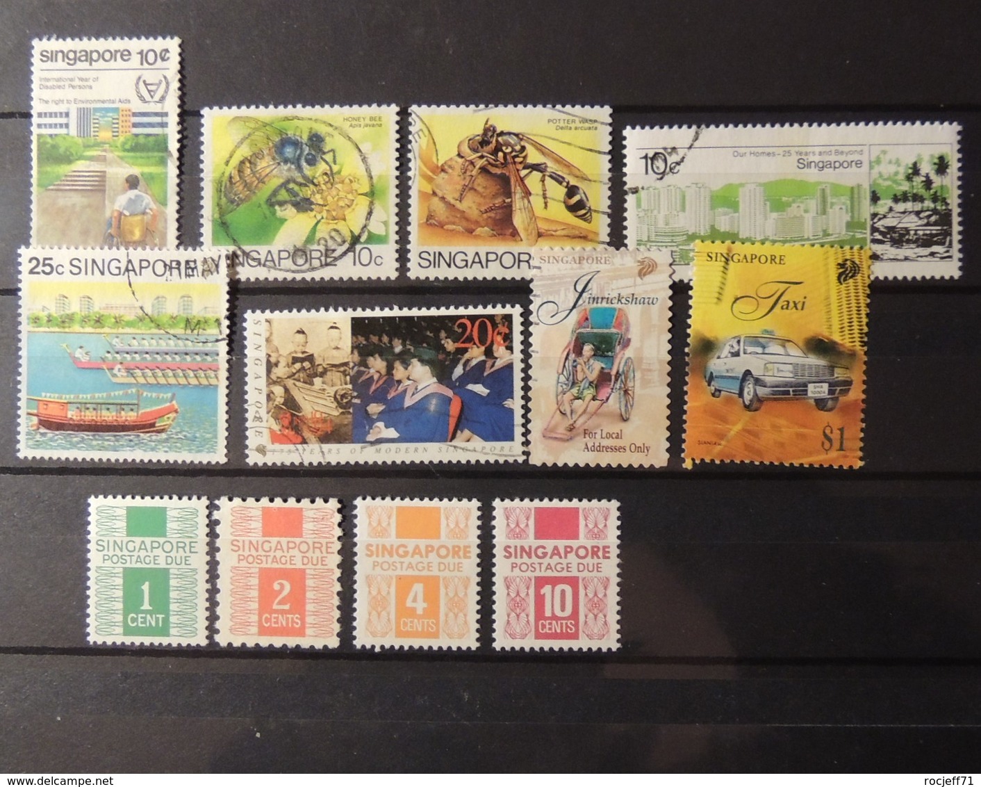 Singapour Singapore - Collection Avec Quelques Bonnes Valeurs   -  6 Scans - Singapour (...-1959)