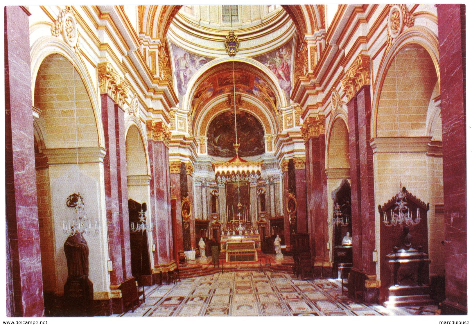 Malta. Mdina. Cathedral Church, Interior. Malte. Mdina. Eglise Cathédrale, Intérieur. Dom, Inneres. Chiesa Cattedrale. - Malte