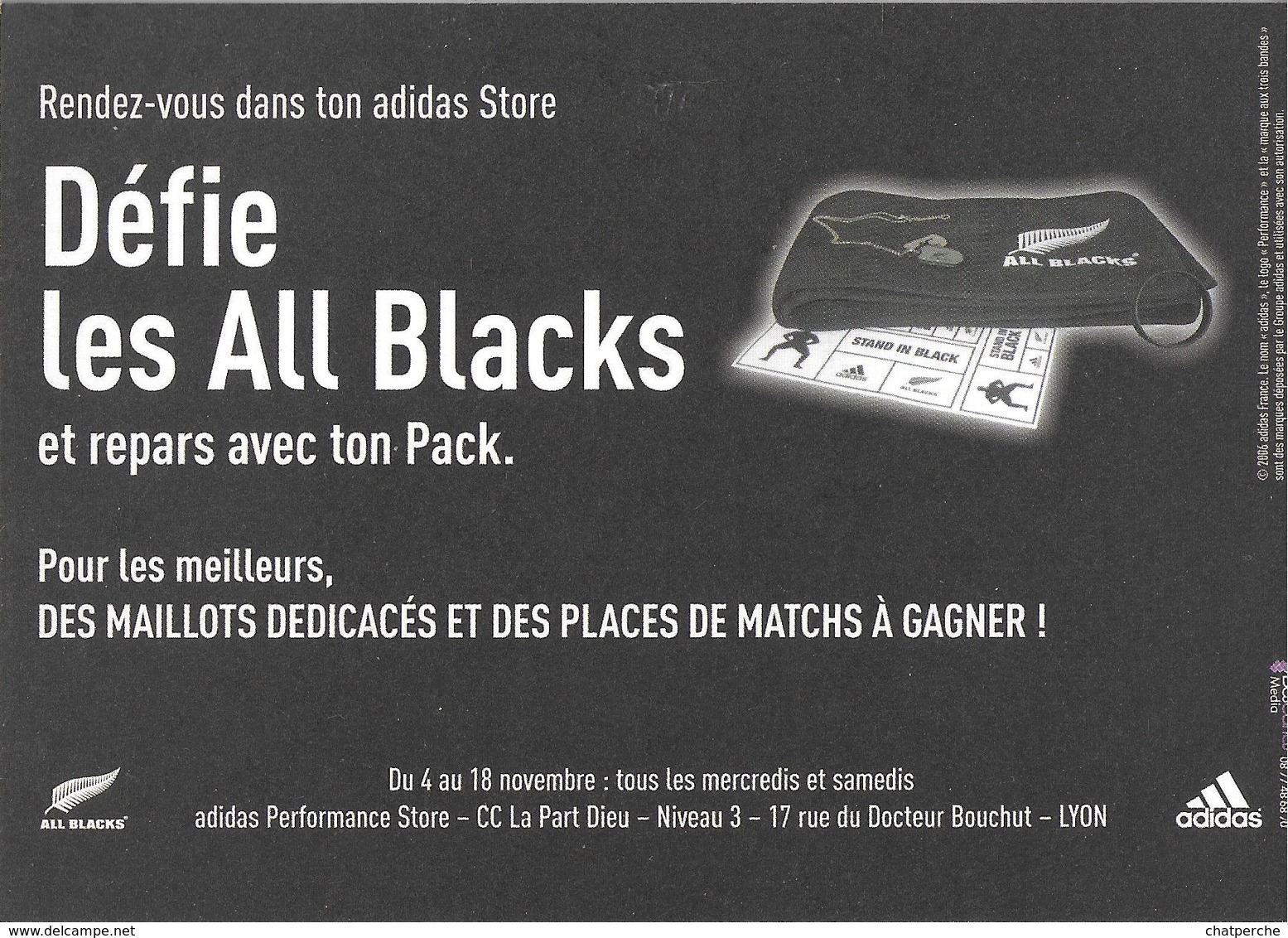 CPM SPORT RUGBY  ALL-BLACKS LE DÉFI IMPOSSIBLE ADIDAS STORE EDIT. DESCARTESMEDIA - Rugby