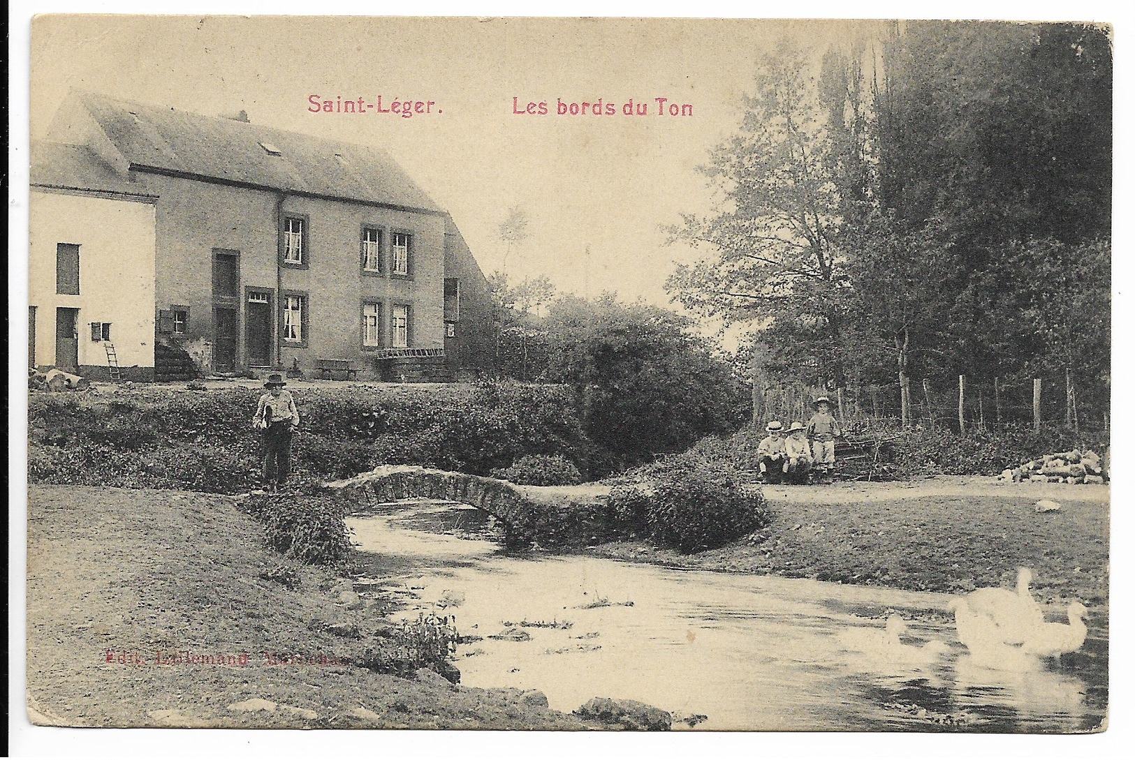 Saint Leger  Les Bords Du Ton 1911 Edit LallemandMarbehan - Saint-Léger