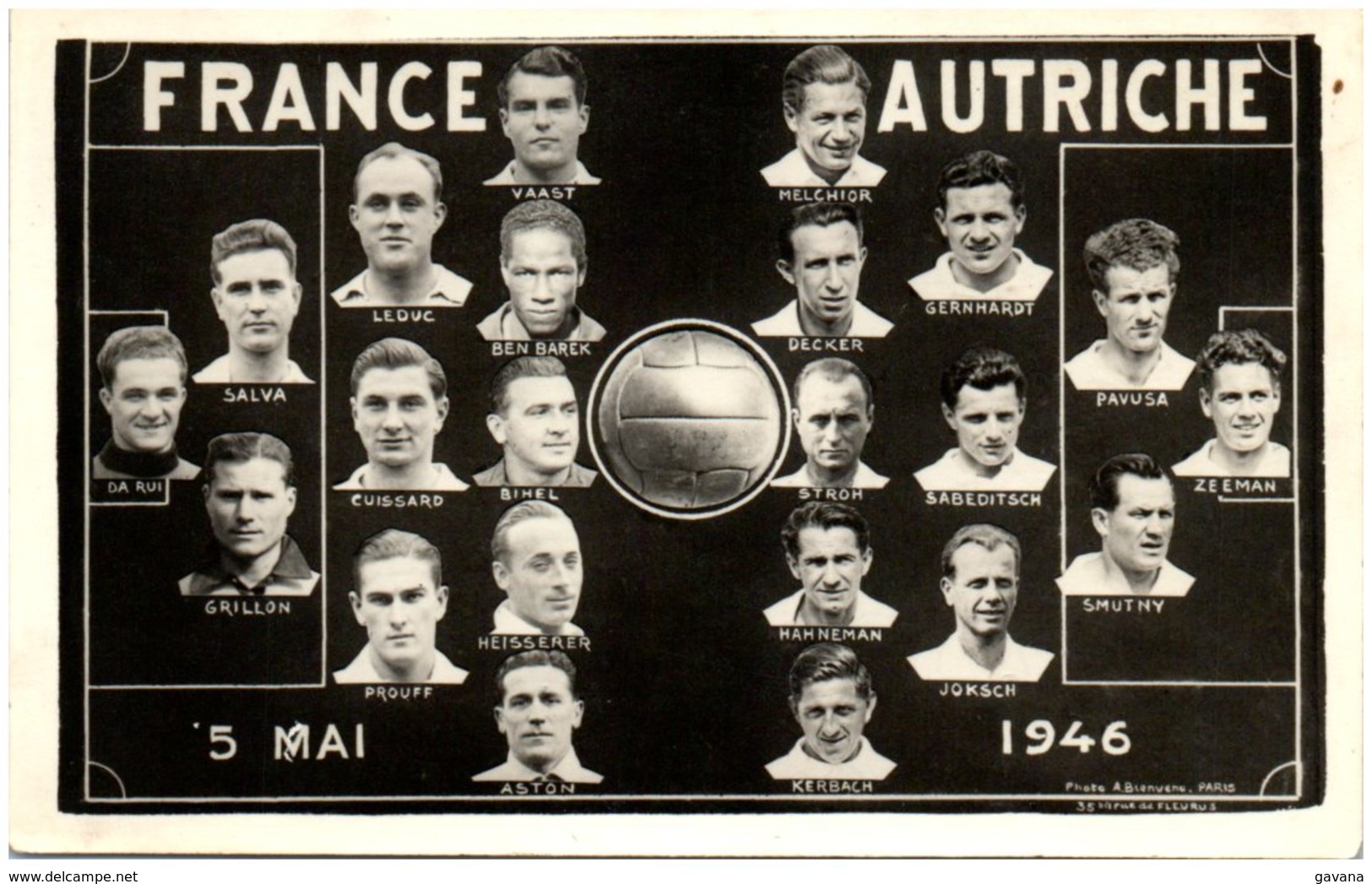 Football - Souivenir De France Autriche 5 Mai 1946 - Football