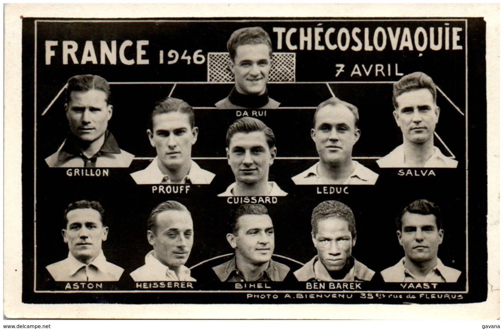 Football - Souivenir De France Tchécoslovaquie 7 Avril 1946 - Football