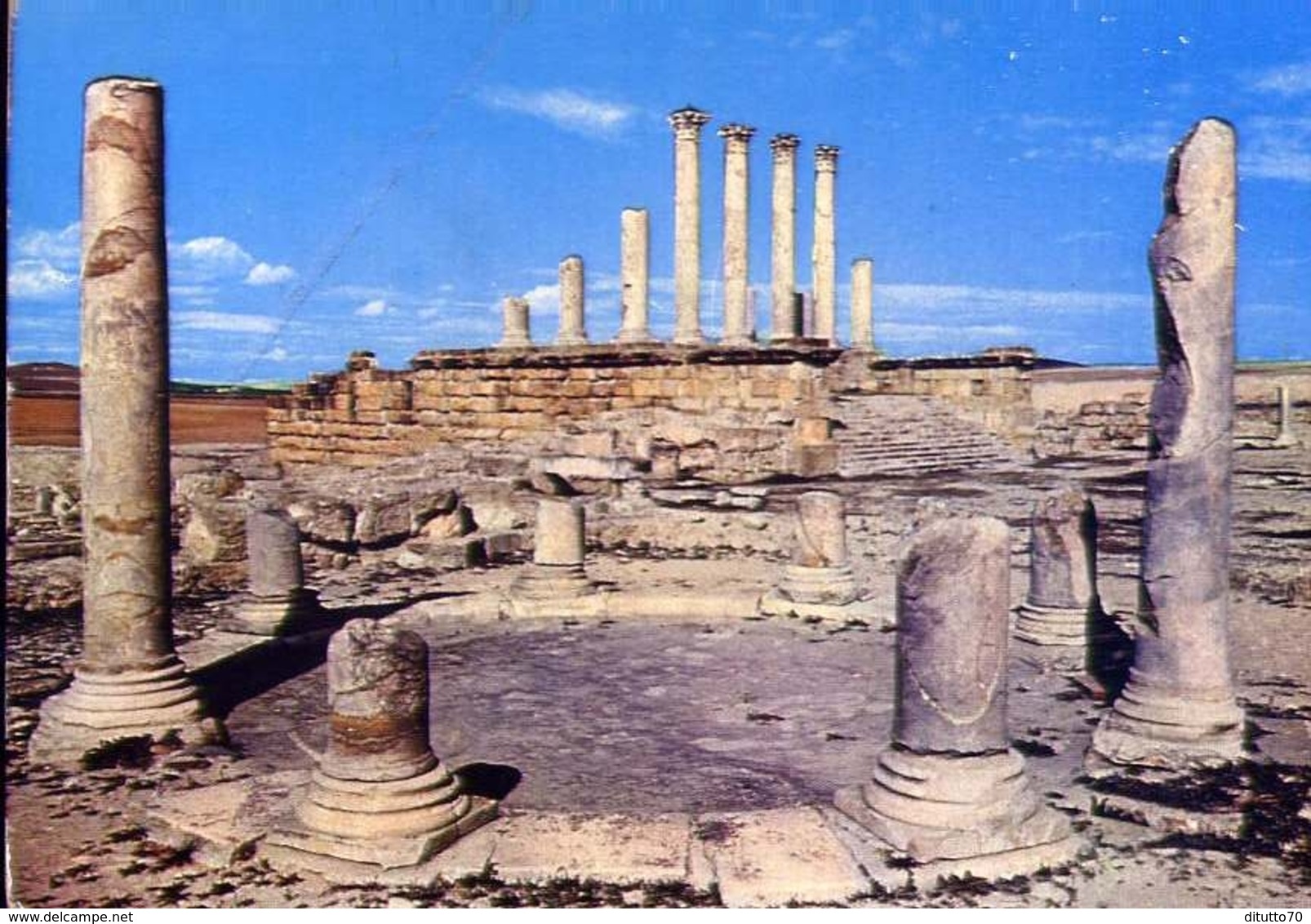 Thuburbo Majus - Tunisie - Temple De Mercure Et Le Capitole - Formato Grande Viaggiata – E 9 - Tunisia