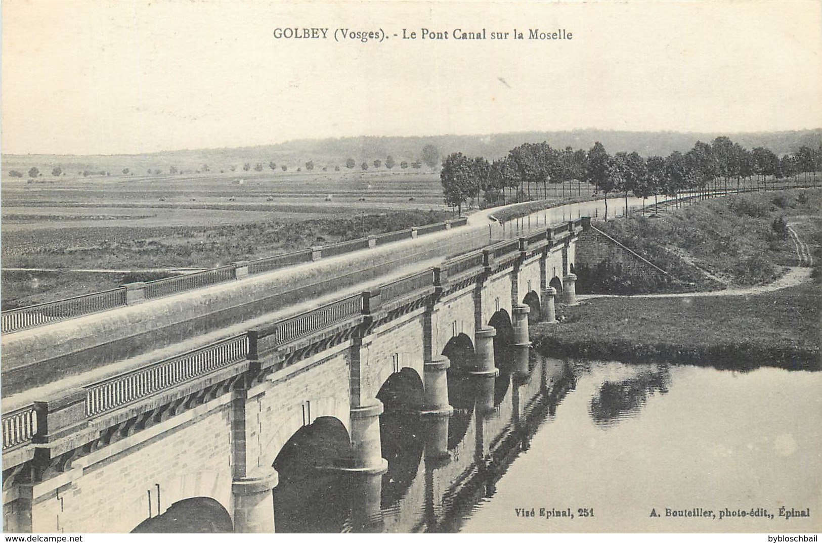 CPA 88 Vosges GOLBEY LE PONT CANAL SUR LA MOSELLE Non Circulée - Golbey