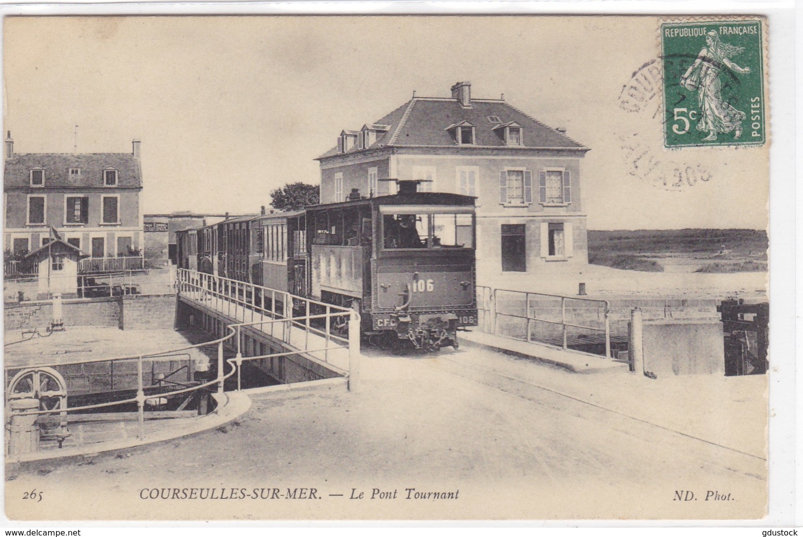 Calvados - Courseulles-sur-Mer - Le Pont Tournant - Courseulles-sur-Mer