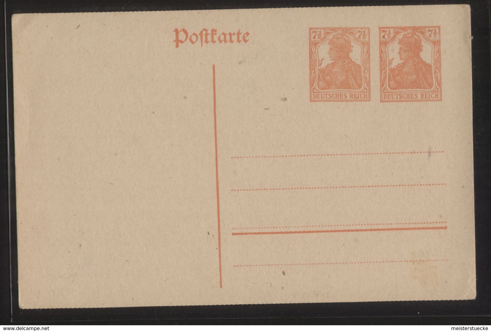 Dt. Reich - Postkarte / Ganzsache MiNr. PZP 20 - (P 110 Mit 7 1/2 Pf. Zudruck) - Ungebraucht - Sonstige & Ohne Zuordnung