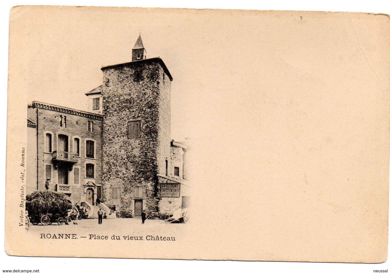 Tarjeta Postal  De Roanne . Place Du Vieux Chateau - Roanne