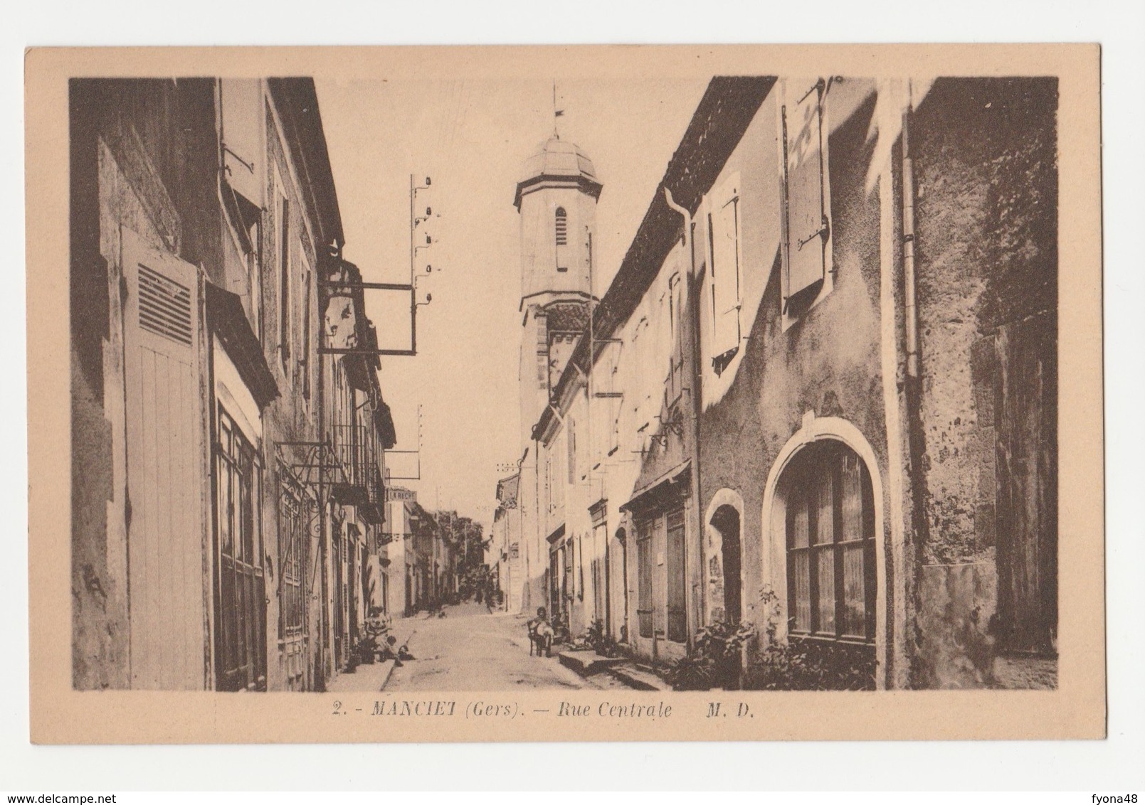 182 - MANCIET - Rue Centrale - Altri & Non Classificati